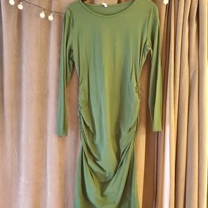 Ruched midi dress